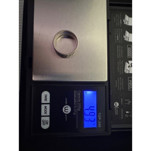 Sterling Silver 925 NF Nickel Free Braided Woven Pattern Ring Size 7.5 Mens Jewe - Picture 7 of 7